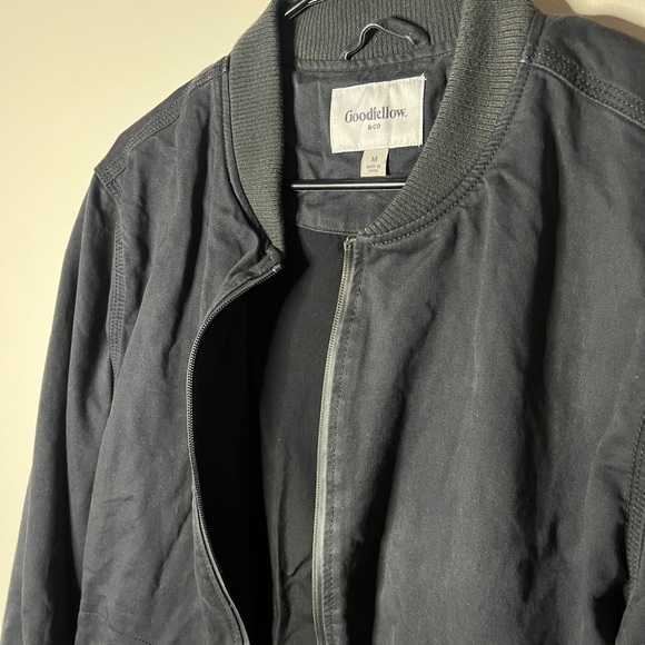 Men’s M light grey zip up bomer jacket - Picture 2 of 6